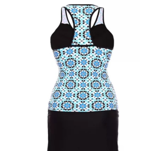 Abstract Print Racerback Tankini - Picture 2 of 5